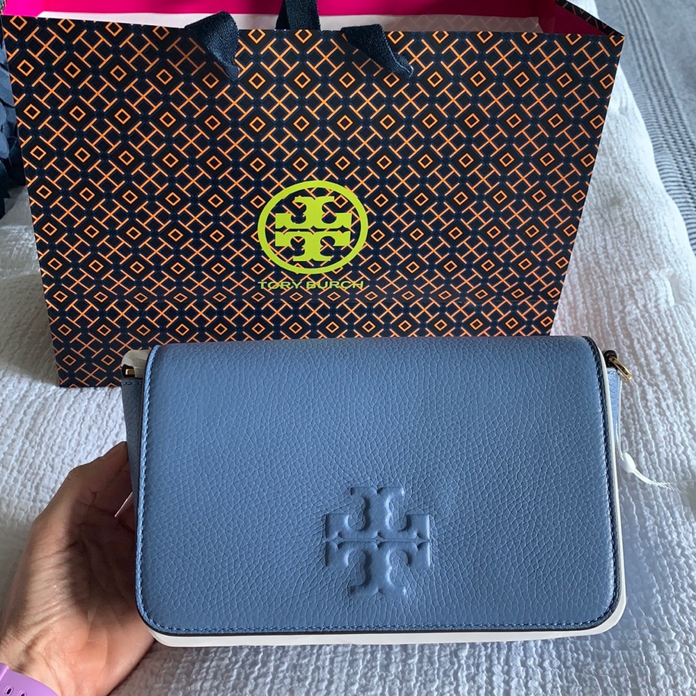 TORY BURCH Thea Mini Bag in Bluewood